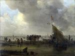 欧洲12-19世纪油画六_GOYEN, Jan van - A Scene on the Ice